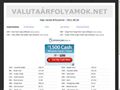 http://valutaarfolyamok.net ismertető oldala